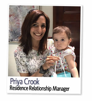 Priya Crook, Residence Bookings and Relationship Manager at UK Student Residences