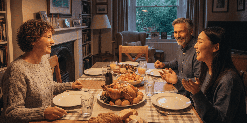 Half board: family dinner together