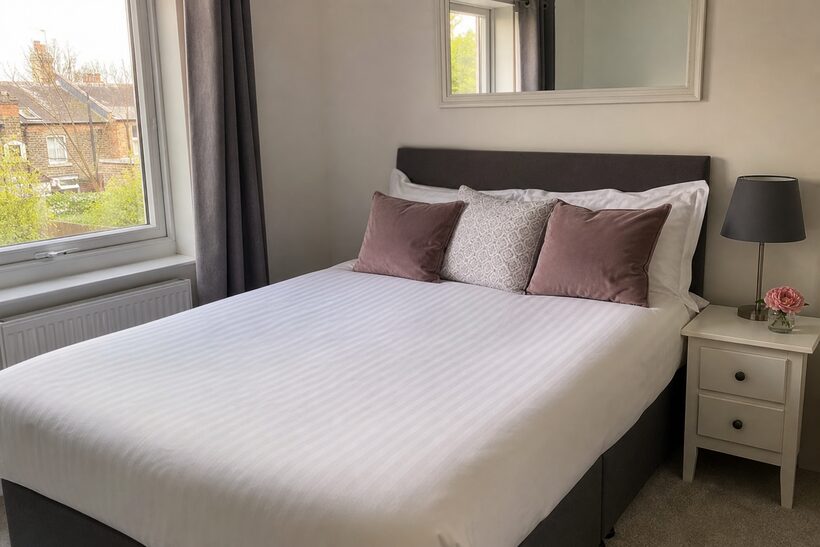 Make the bed and straighten up — better