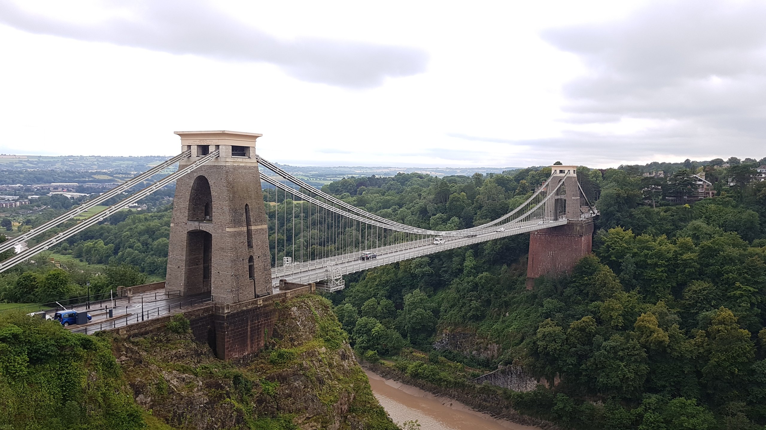 Clifton Suspension Bridge across the Avon Gorge in Bristol