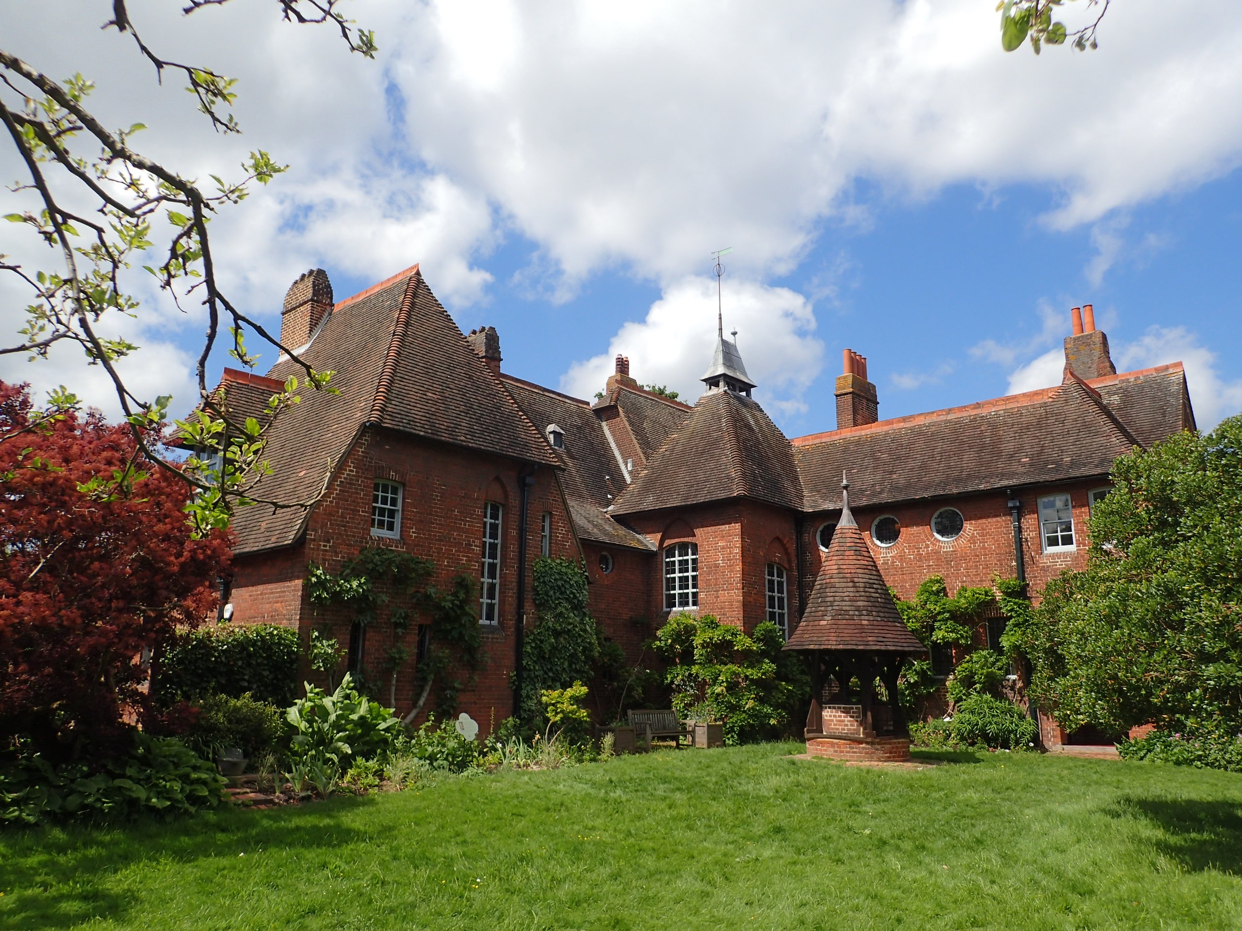 The Red House in Bexleyheath, William Morris's Arts and Crafts home, on a sunny day